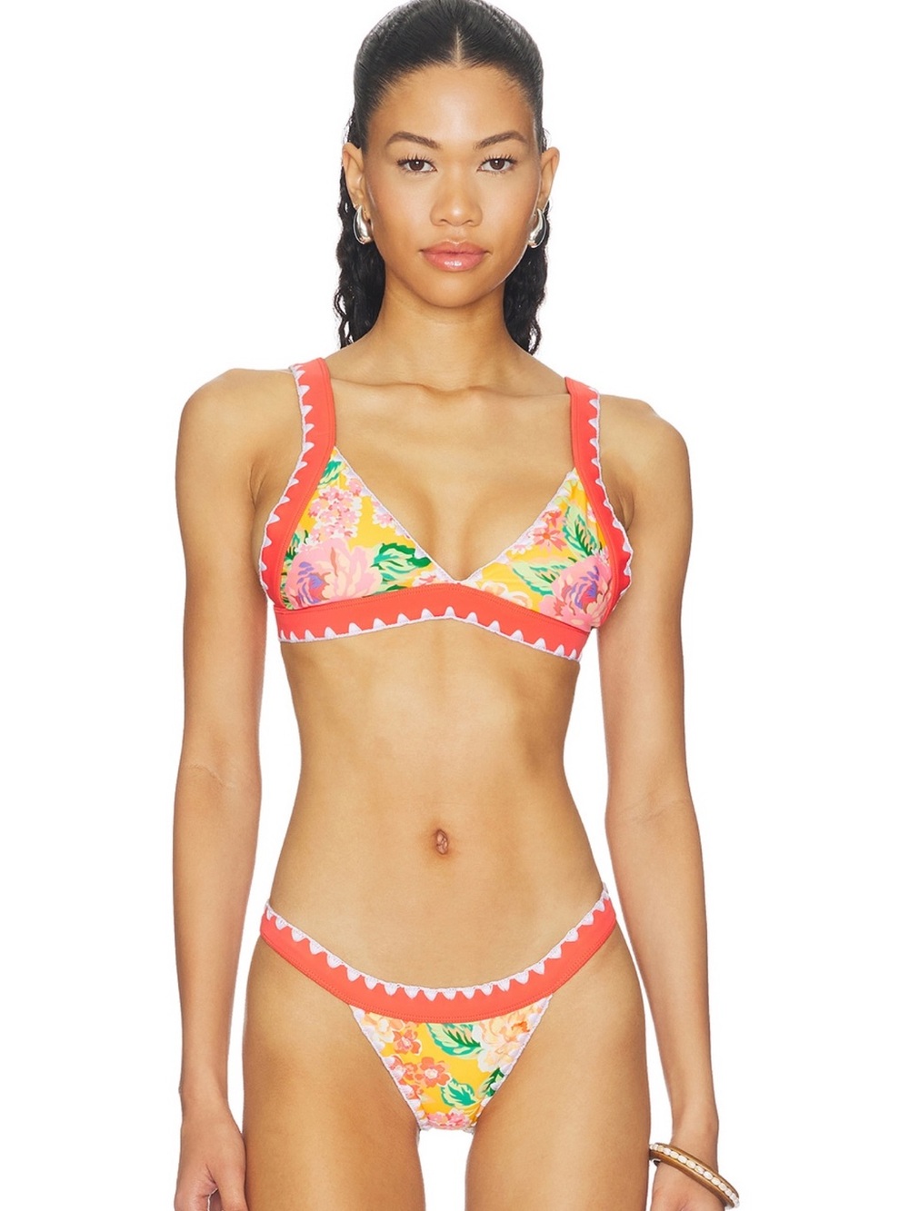 Lovers and Friends Adrift Top in Tangerine Floral